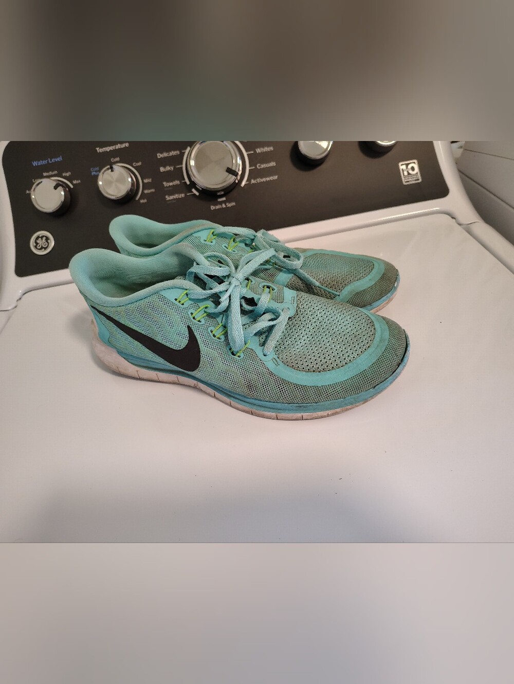 Nike Free 5.0 Women's Aqua Blue Green Tennis Shoes Size 10